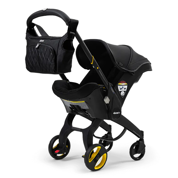 Doona Midnight Edition (Essentials Bag included) + Infant Car Seat Stroller with Base | FOR SAME DAY DELIVERY CALL/Whatsapp 718-998-7373