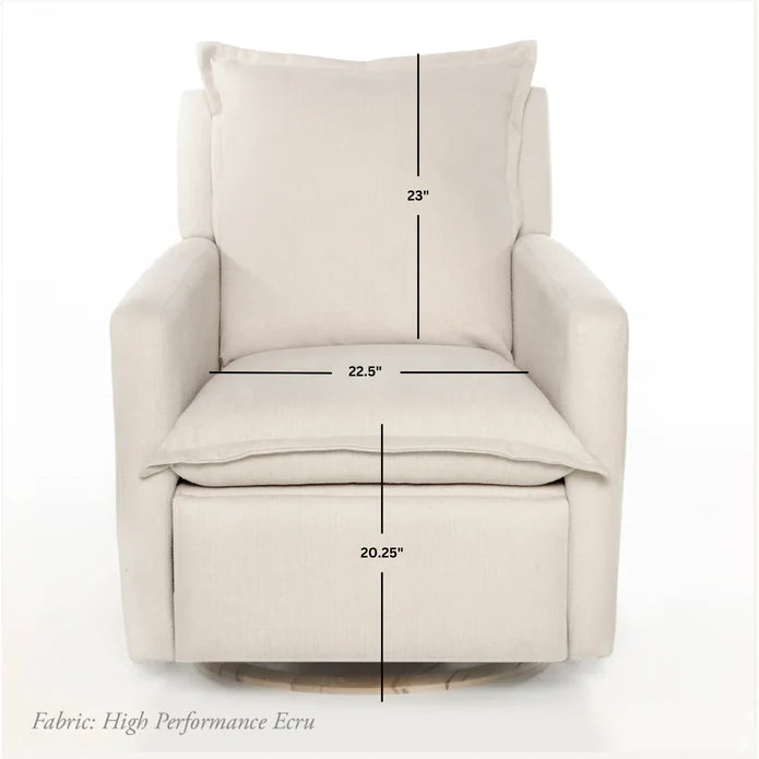 Oilo Nola – Swivel Nursery Glider –  Lock Oat