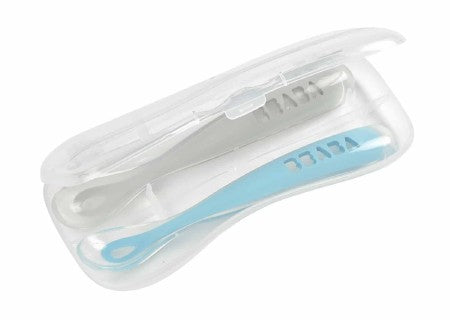 Beaba Stage 1 Spoons w/case Cloud/Rain