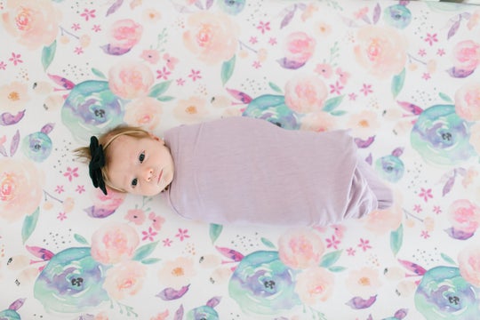 Copper Pearl Fitted Crib Sheet