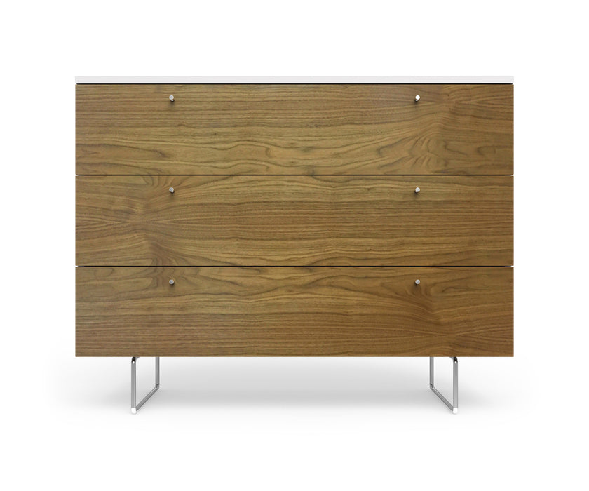 Alto Walnut & White Dresser - 45"