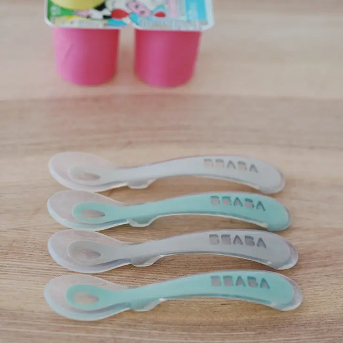 Beaba Toddler's Self-Feeding Silicone Spoons 4pk