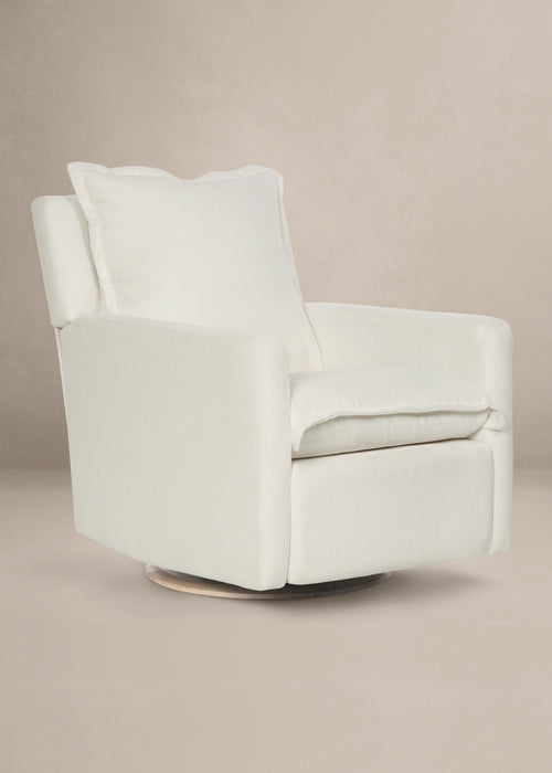 Oilo Flynn Gliding Swivel Nursery Recliner - Dream Celadon