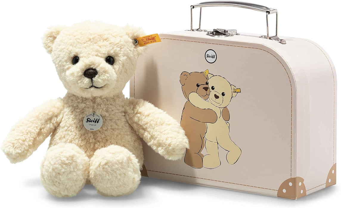 Steiff Mila Teddy Bear in Suitcase, Blonde, Premium Stuffed Animal Plush