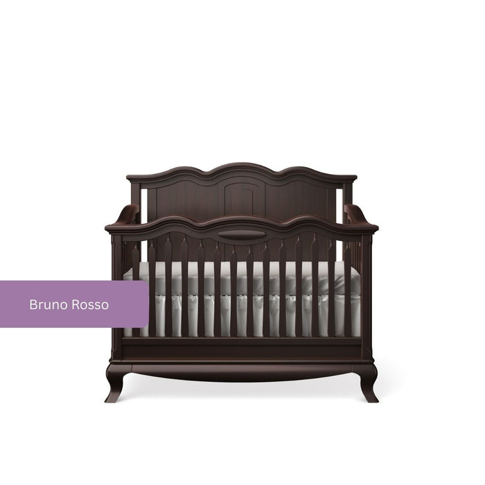 Romina Cleopatra Convertible Crib - Solid Back