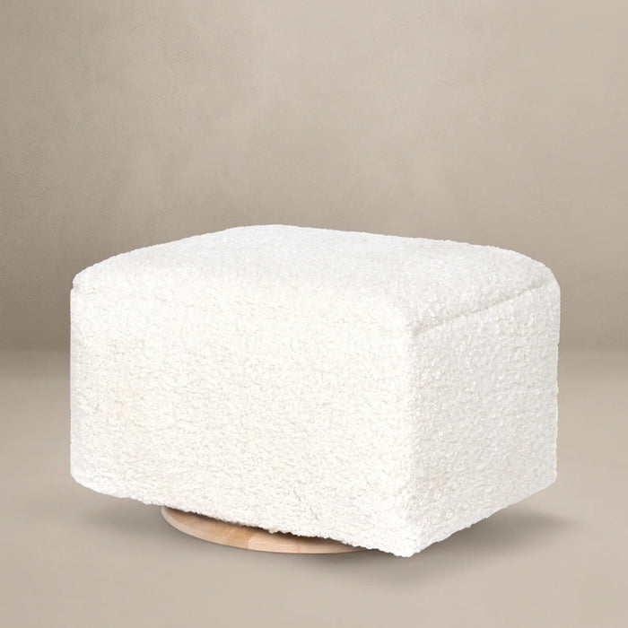 Oilo Stationary Ottoman with Wood Base