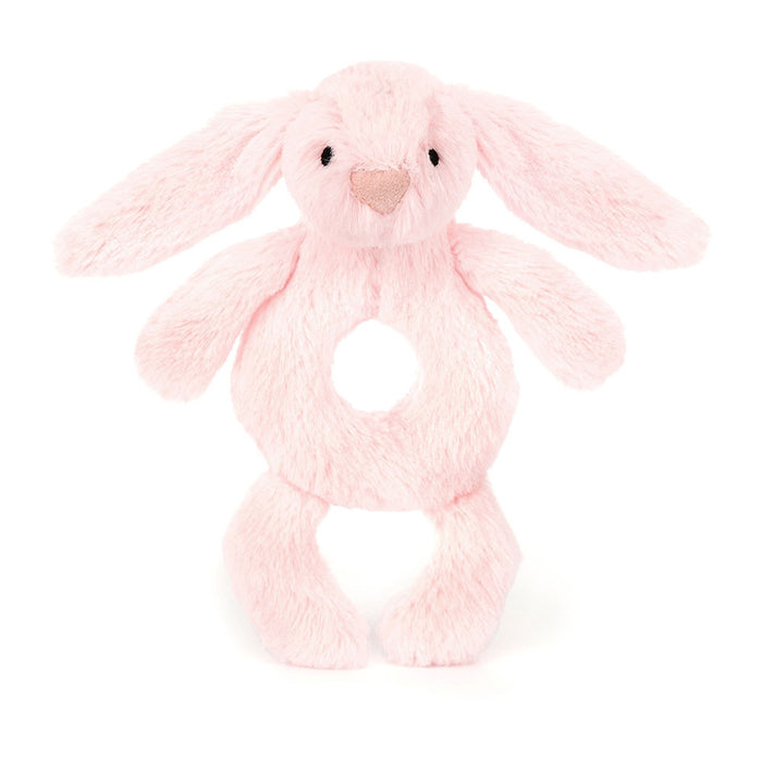 JellyCat Bashful Bunny Ring Rattle Pink