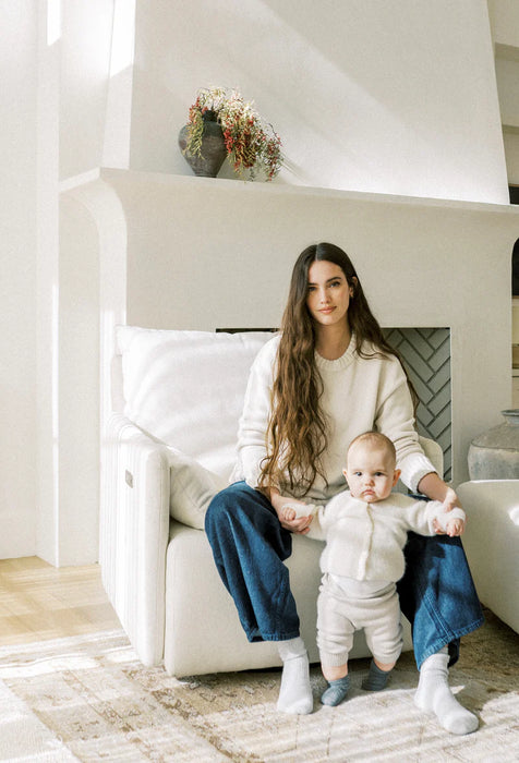 Oilo Ollie: A Chair And A Half - Swivel Nursery Glider with Back Recline Feature