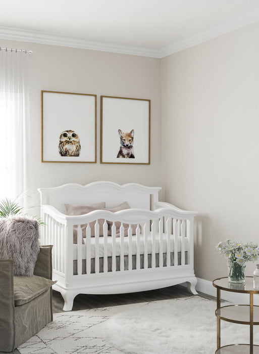 Romina Cleopatra Convertible Crib - Solid Back