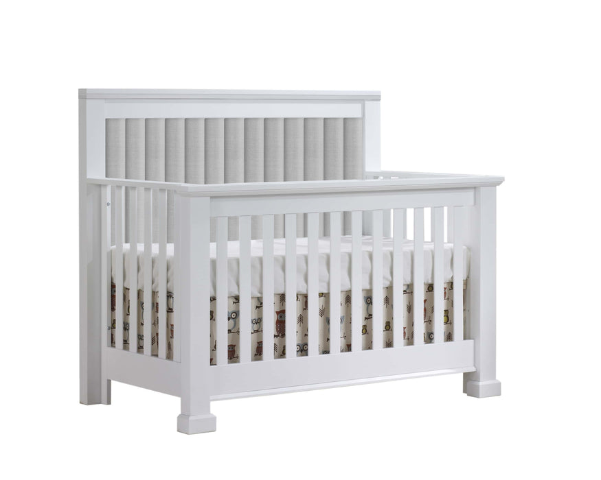 Natart Taylor Convertible Crib with Upholstered Panel
