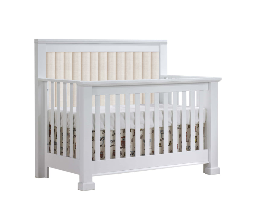 Natart Taylor Convertible Crib with Upholstered Panel