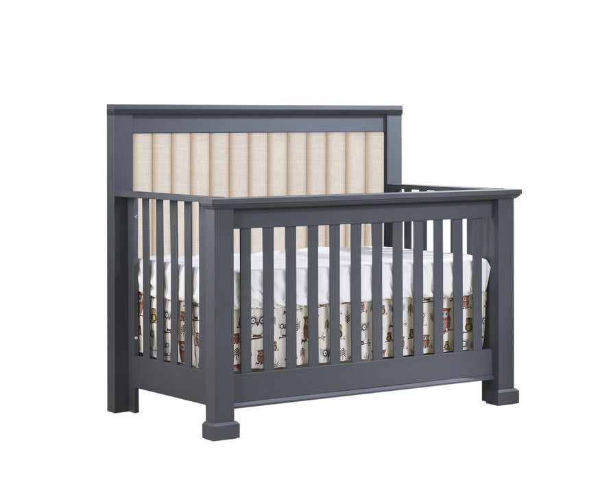 Natart Taylor Convertible Crib with Upholstered Panel