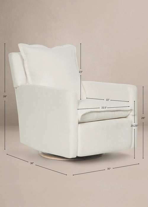 Oilo Flynn Gliding Swivel Nursery Recliner