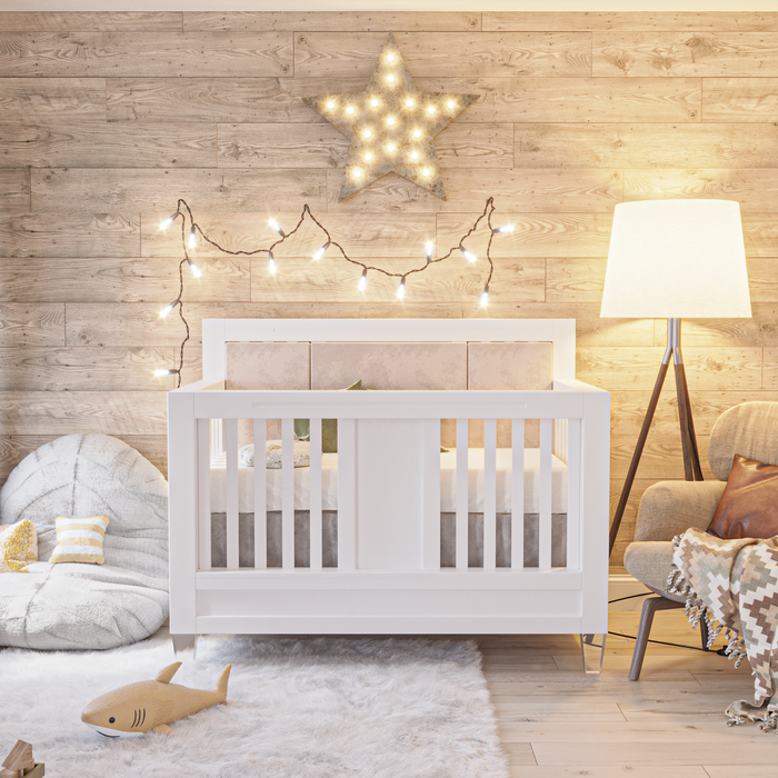 Romina Millenario Convertible Crib with Padded Panel