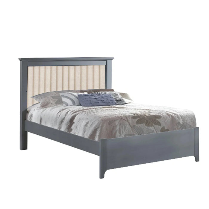 Natart Taylor Double Bed with Upholstered Panel