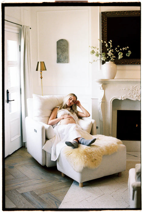 Oilo Ollie: A Chair And A Half - Swivel Nursery Glider with Back Recline Feature