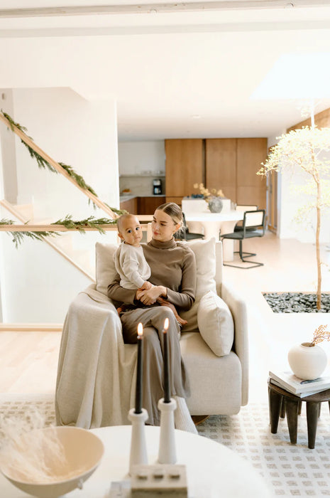 Oilo Ollie: A Chair And A Half - Swivel Nursery Glider with Back Recline Feature