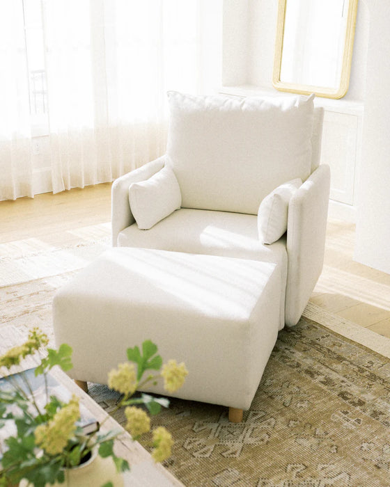 Oilo Ollie: A Chair And A Half - Swivel Nursery Glider with Back Recline Feature
