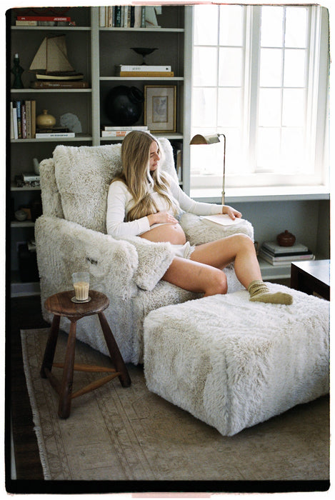 Oilo Ollie: A Chair And A Half - Swivel Nursery Glider with Back Recline Feature