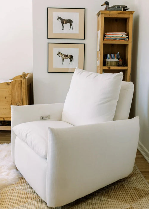 Oilo James: A Chair And A Half - Gliding Swivel Nursery Recliner