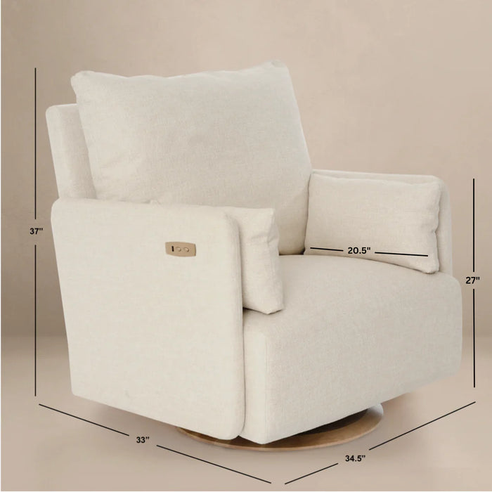 Oilo Ollie: A Chair And A Half - Swivel Nursery Glider with Back Recline Feature