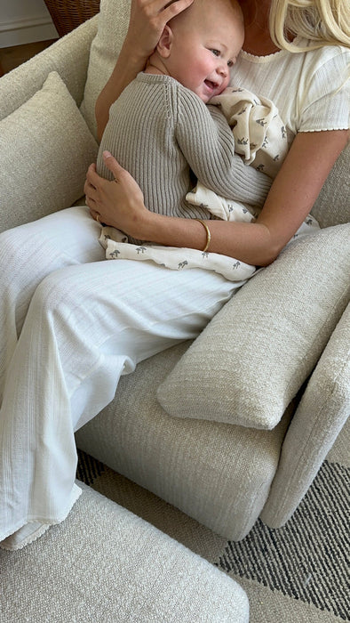 Oilo Ollie: A Chair And A Half - Swivel Nursery Glider with Back Recline Feature