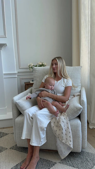 Oilo Ollie: A Chair And A Half - Swivel Nursery Glider with Back Recline Feature