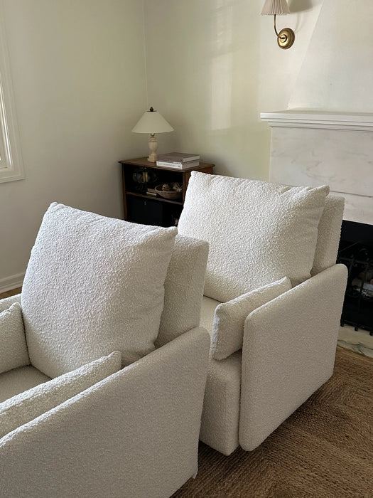 Oilo Ollie: Standard Size - Swivel Nursery Glider with Back Recline Feature