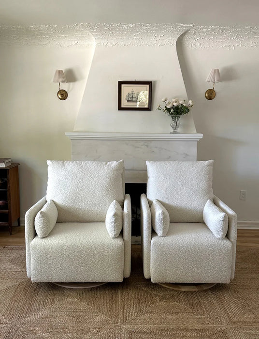 Oilo Ollie: A Chair And A Half - Swivel Nursery Glider with Back Recline Feature