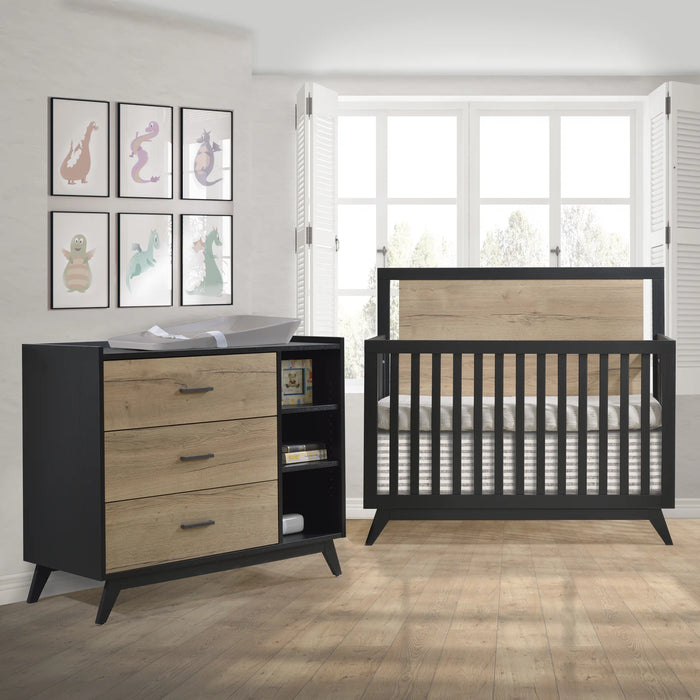 Tulip Sissi Convertible Crib + Dresser Set
