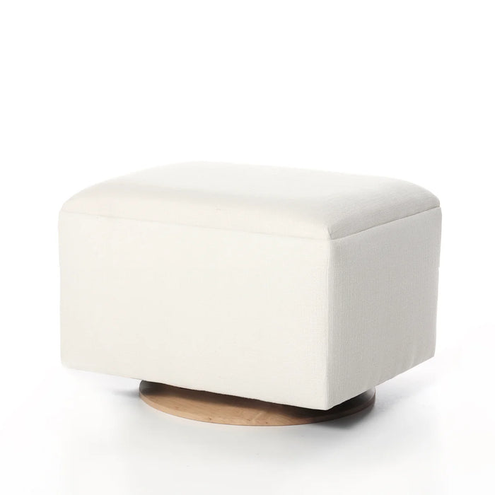 Oilo Stationary Ottoman with Wood Base