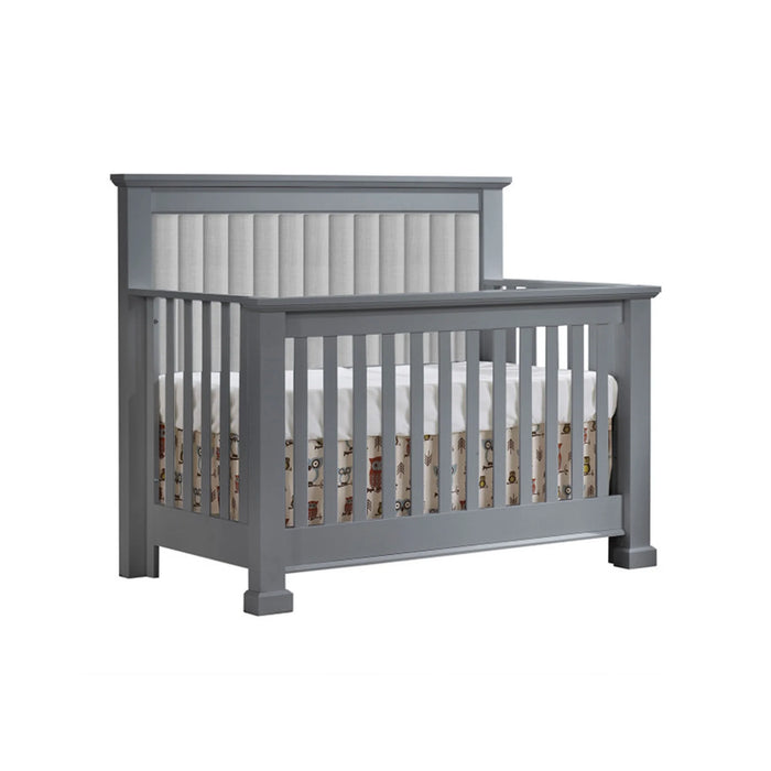 Natart Taylor Convertible Crib with Upholstered Panel