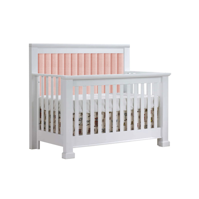 Natart Taylor Convertible Crib with Upholstered Panel
