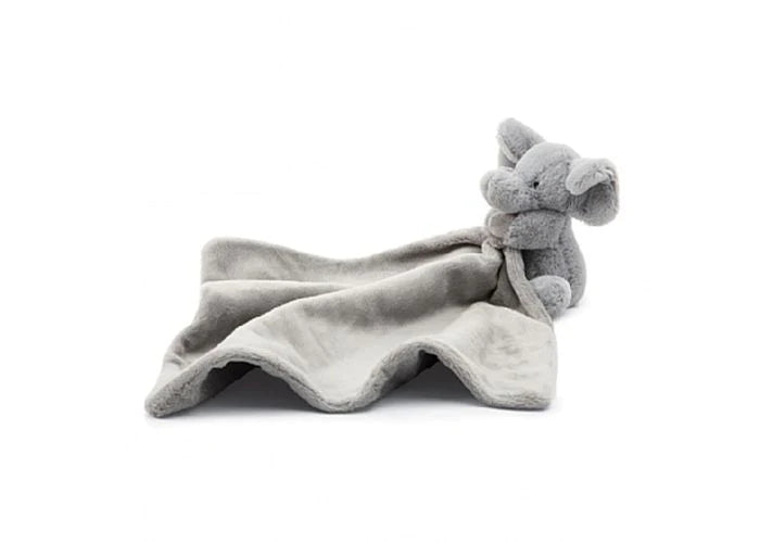 JellyCat Elephant Soother-Grey