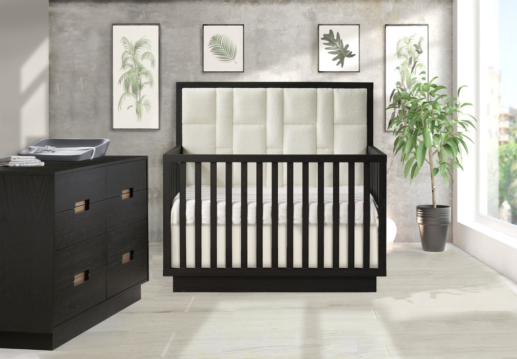 Natart Como Convertible Crib with Upholstered Panel