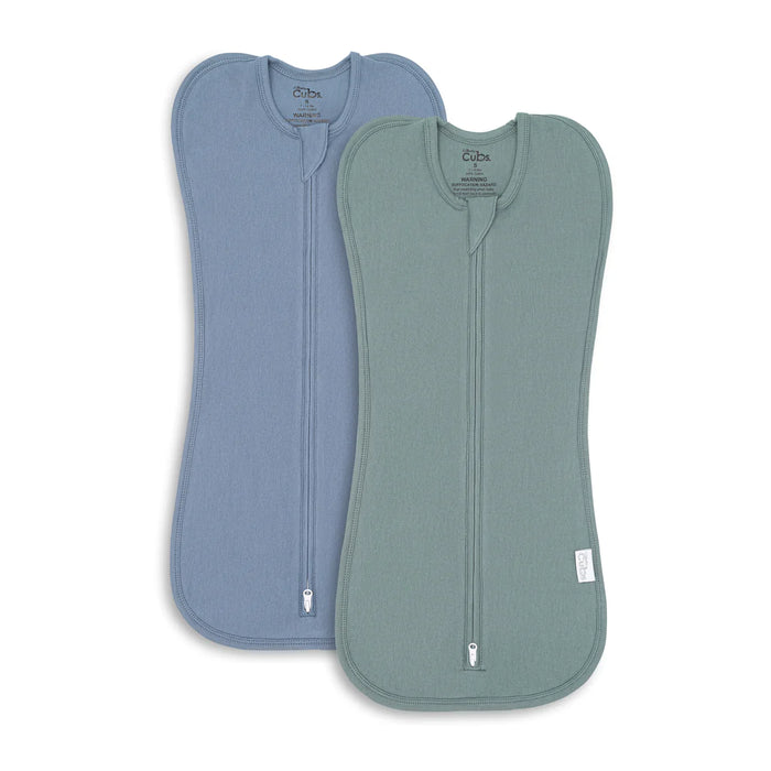 Comfy Cubs Zip Up Swaddle, Large (2 Pack)