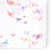 Oilo BUTTERFLY FLORAL CRIB SHEET