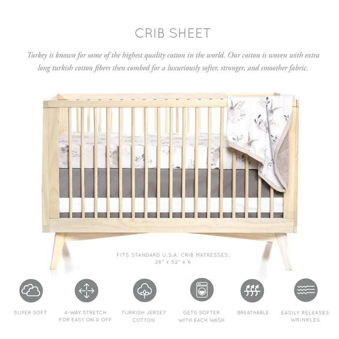 Oilo Crib Sheet Cottontail