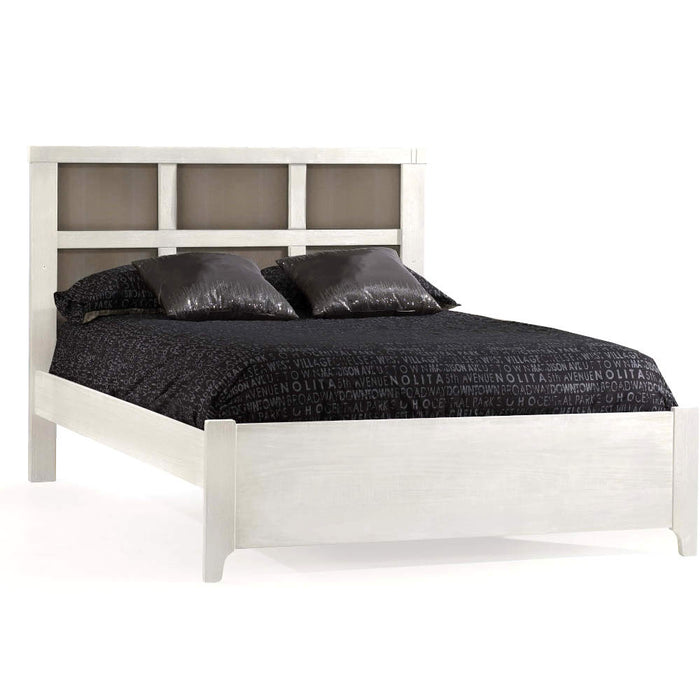 Natart Rustico Moderno Double Bed with Low-Profile Footboard & Rails