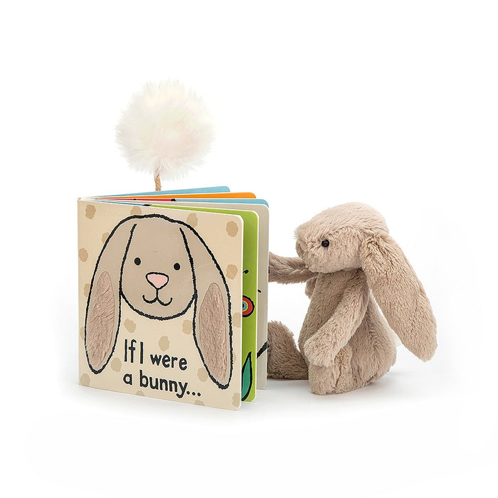 JellyCat If I Were A Bunny Book With Bashful Bunny (Medium)