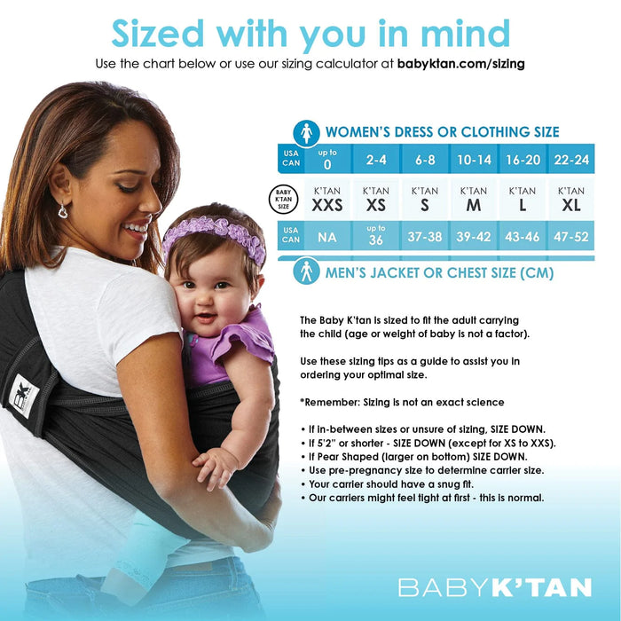 Baby K'tan Pre-Wrapped and Ready To Wear Baby Carrier