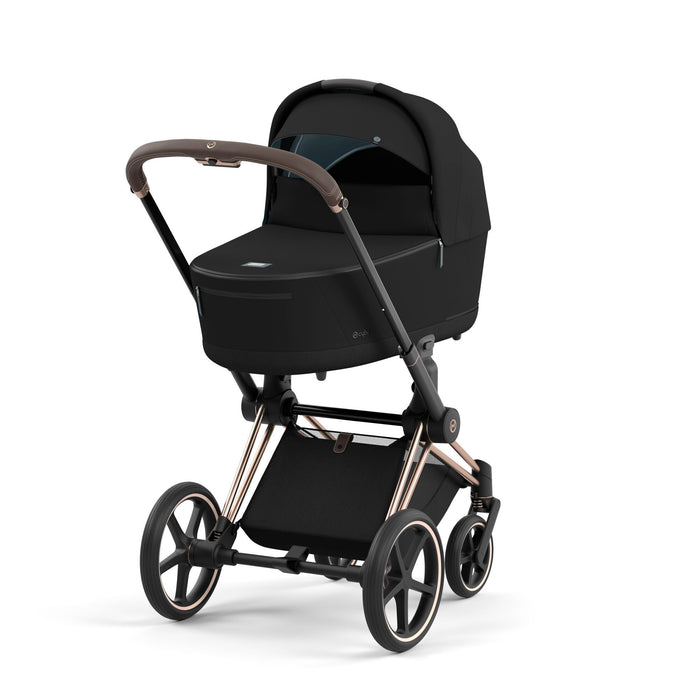Cybex Priam4 Complete Stroller + Lux Carry Cot (Rose Gold Frame)