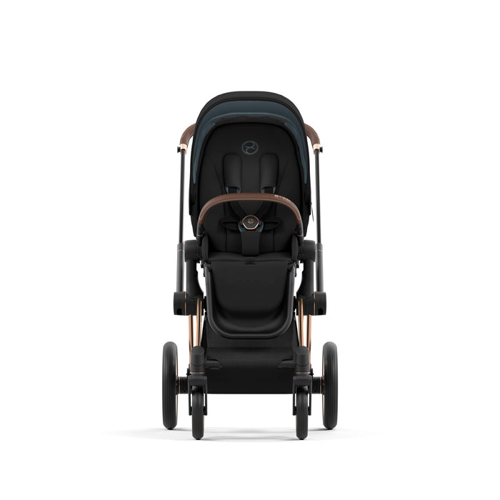 Cybex Priam4 Complete Stroller + Lux Carry Cot (Rose Gold Frame)