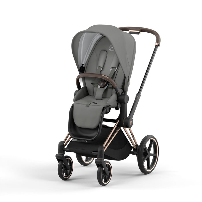 Cybex Priam4 Complete Stroller + Lux Carry Cot (Rose Gold Frame)
