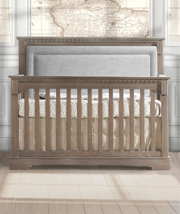 Natart Ithaca "5-in-1'' Convertible Crib with Upholstered Panel