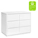 Baby Letto Bento 6 Drawer Dresser in White